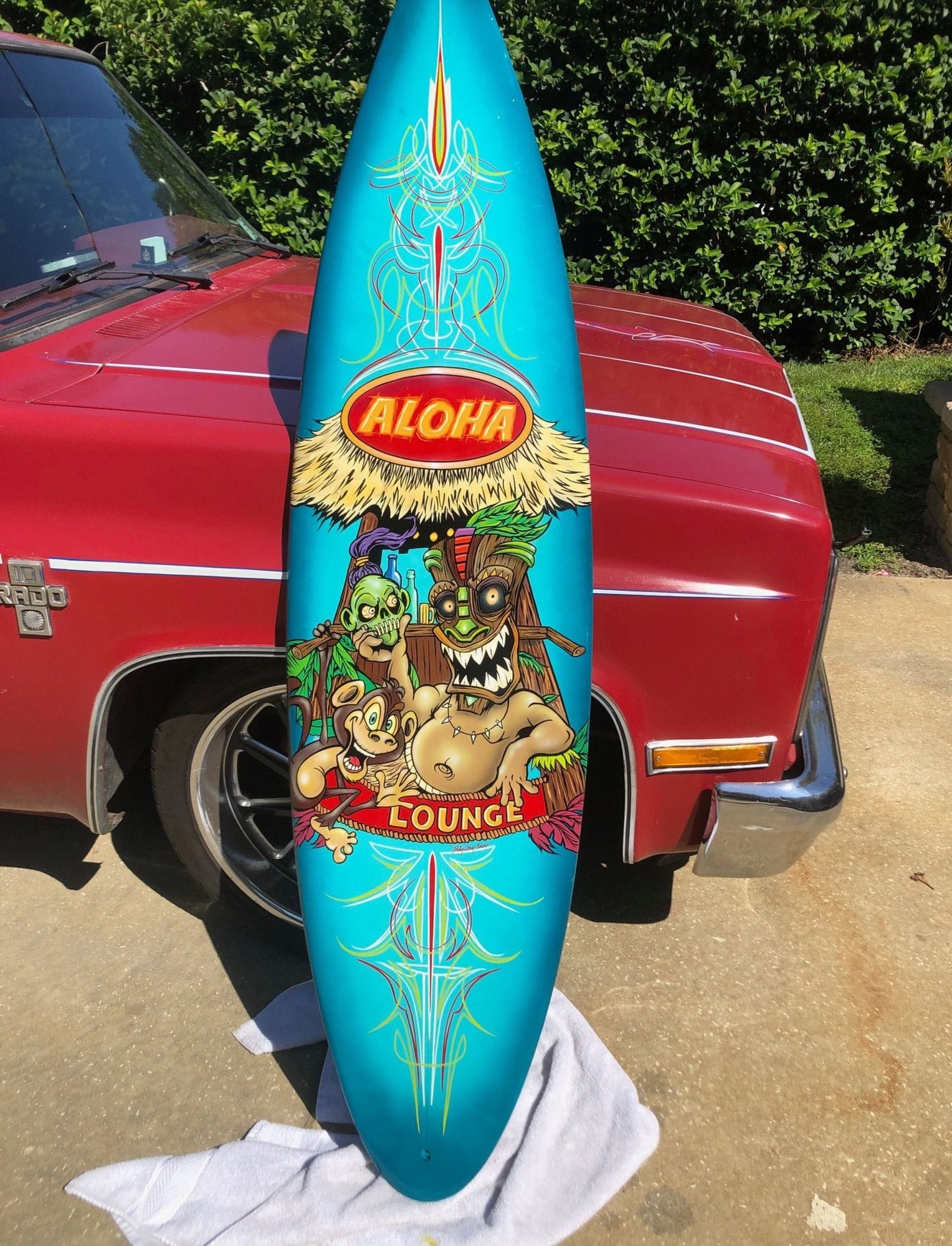 Surfboard Airbrushed by hand Palm Coast Eddie 14 Falls Place, Palm Coast, FL 32135