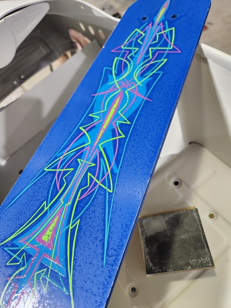 Free hand painted pinstriping by James Mott of Pollock Louisana  71467
