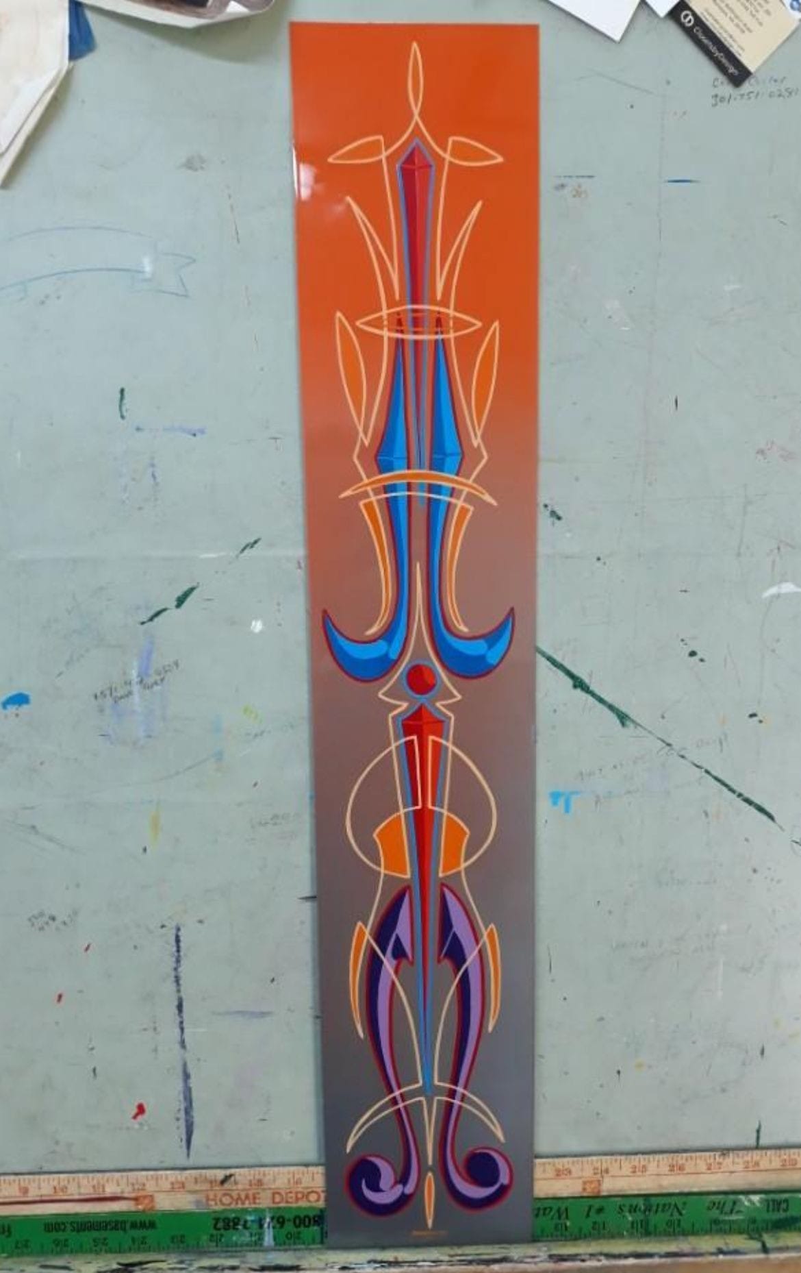 Pinstriping panels