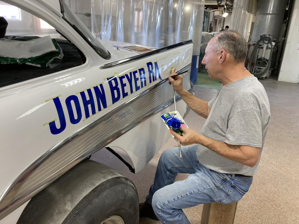 Race Car Lettering  Bob Behounek   Chicago Illinois