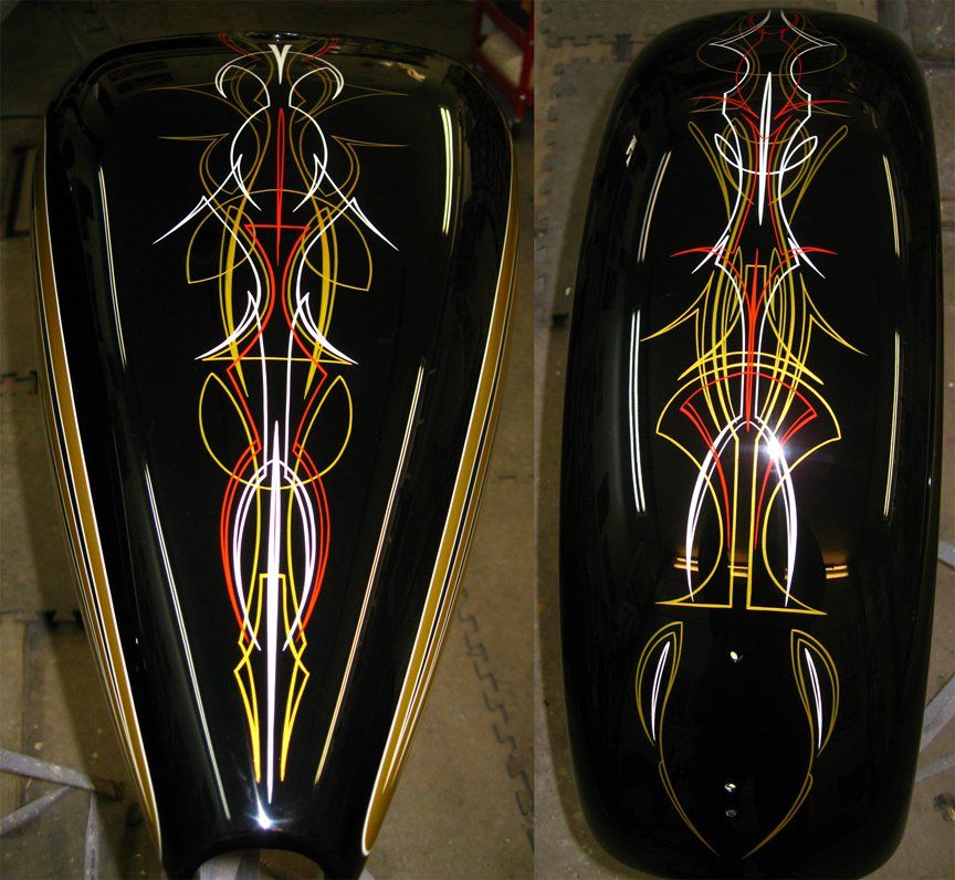 Pinstriping Gary Kupfer in NEW YORK